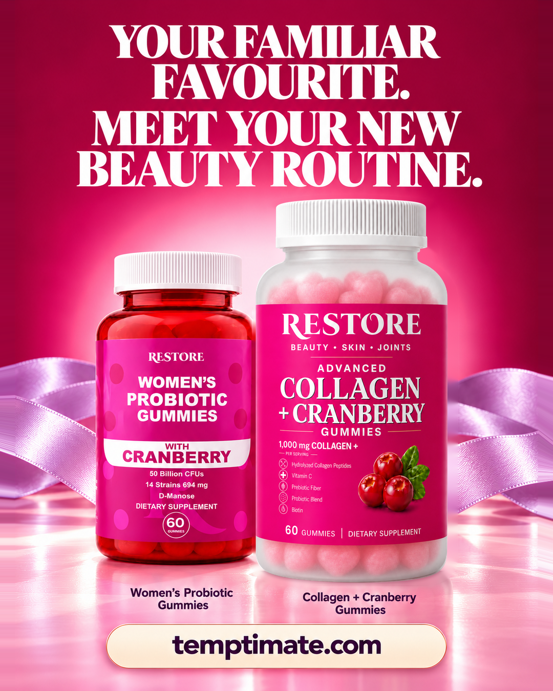 RESTORE campaign slide: A familiar favourite, a new routine.