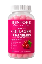 RESTORE Collagen + Cranberry Gummies bottle